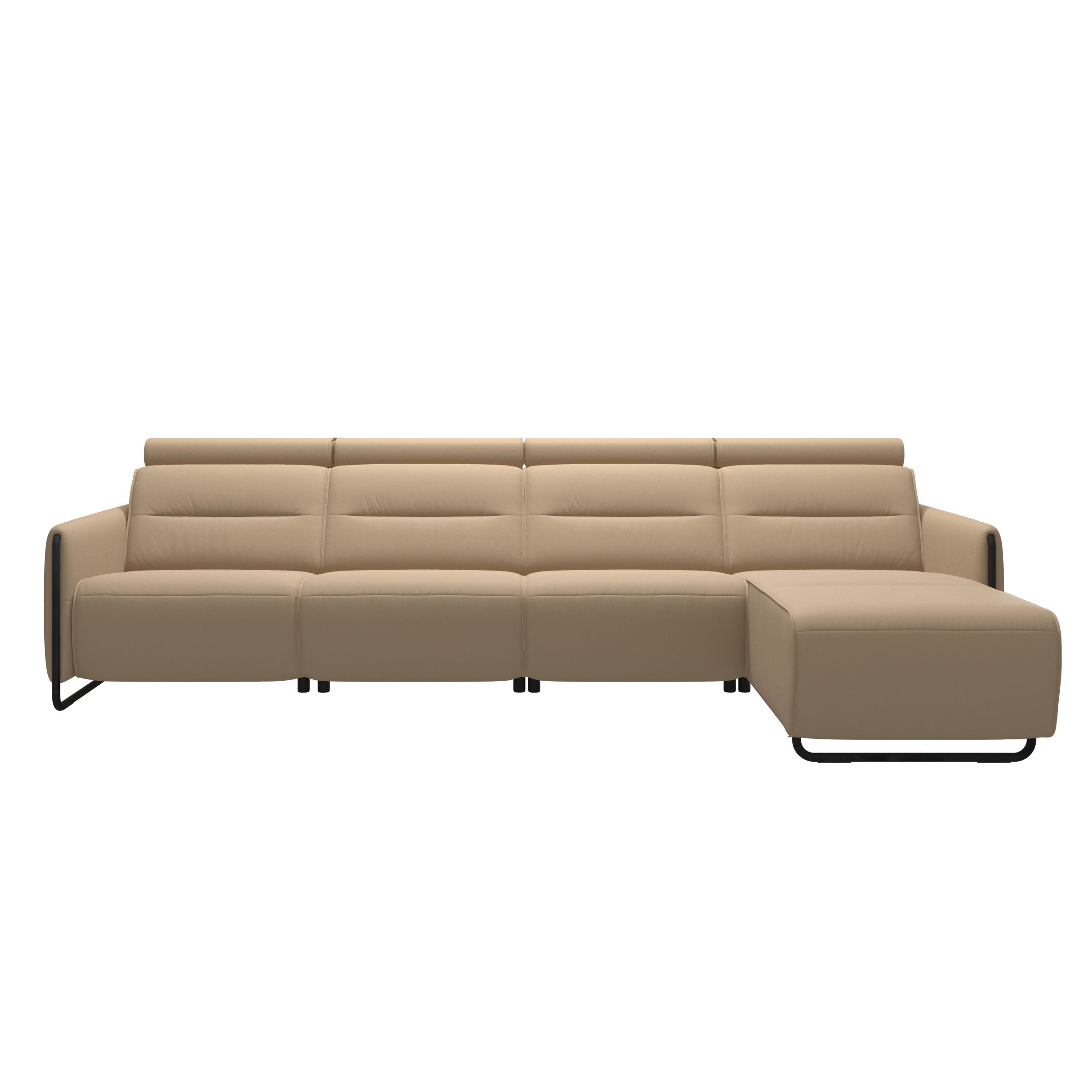 Stressless® Emily Steel 3 seater Power left with Long Seat (M)
