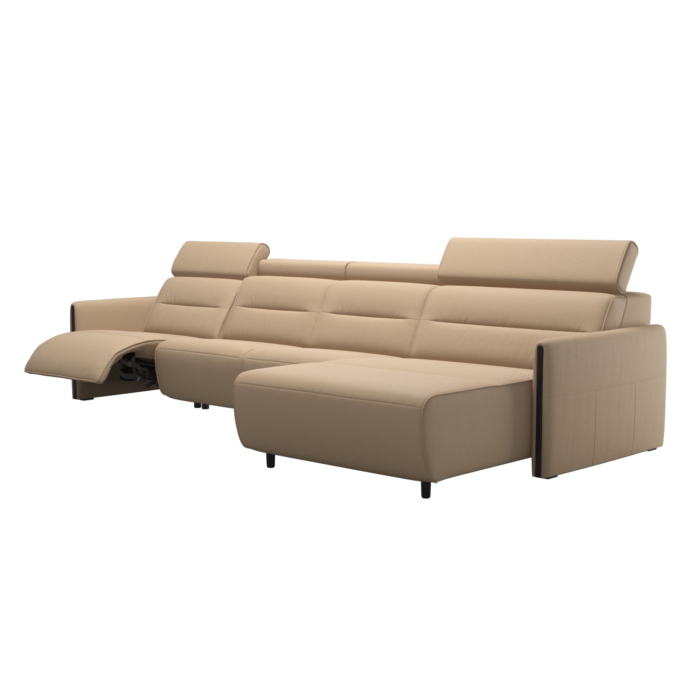 Stressless® Emily Wood 3 seater Power left with Long Seat (L)