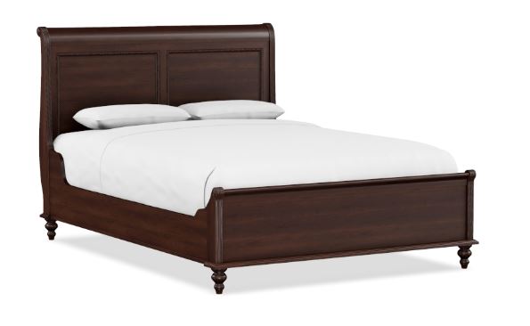 Queen Sleigh Bed W/Low Footboard