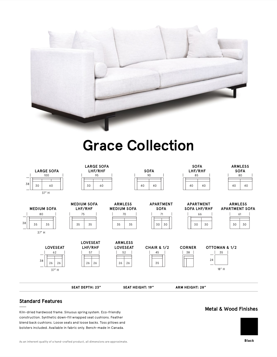 Grace Sofa Collection