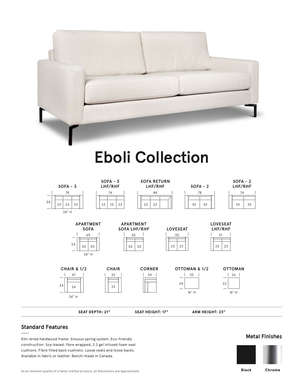 Eboli Sofa Collection
