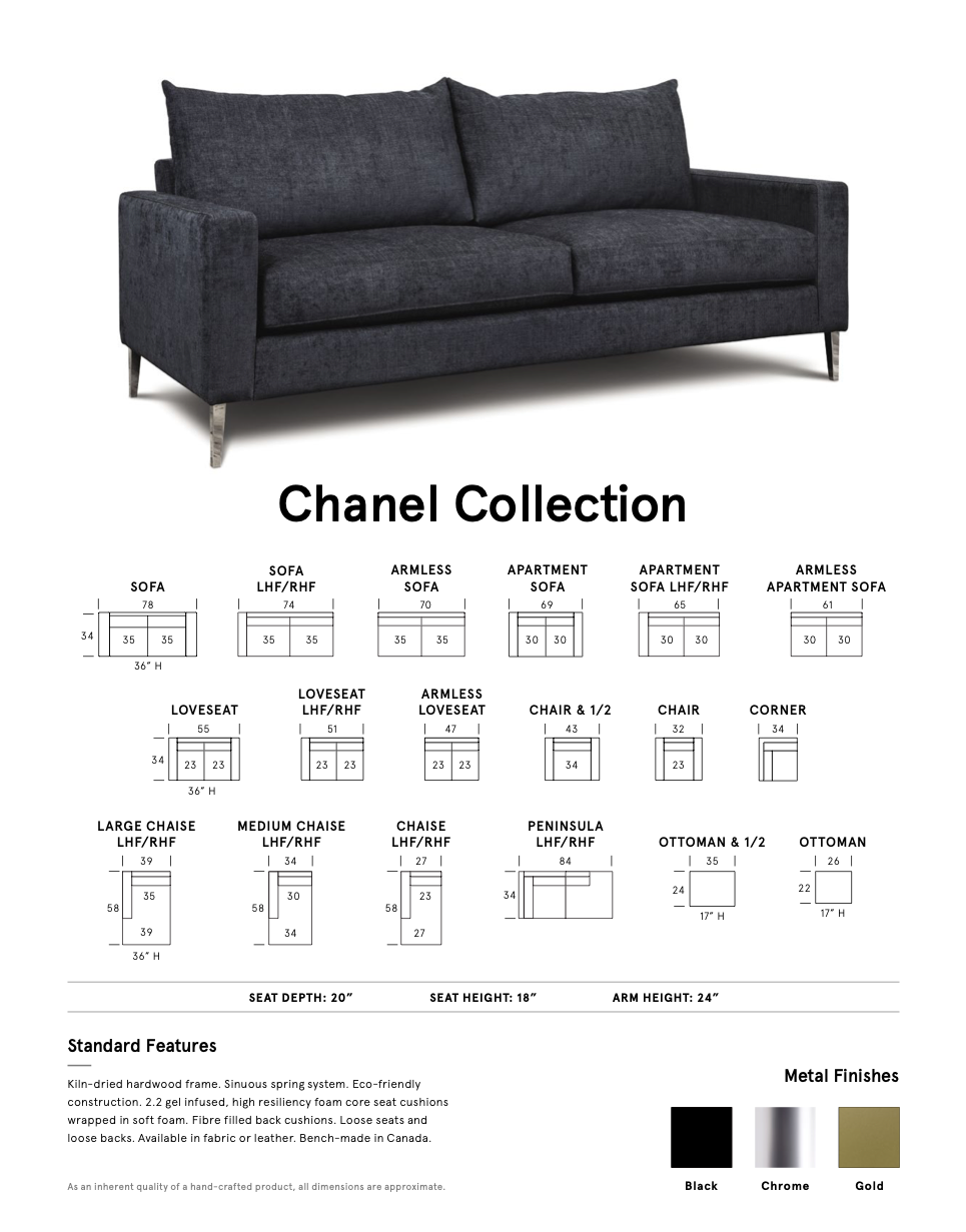 Chanel Sofa Collection