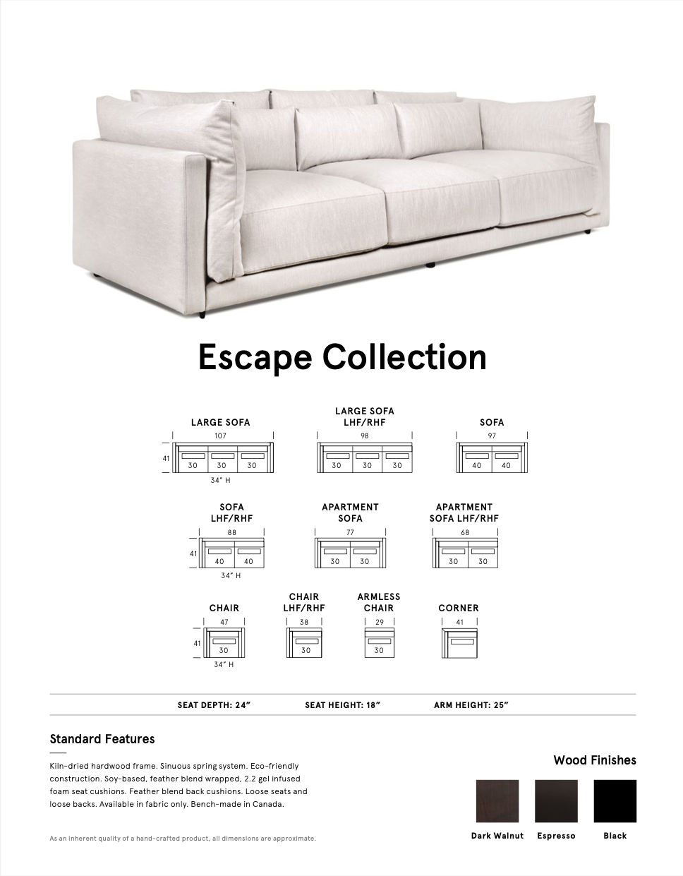 Escape Sofa Collection