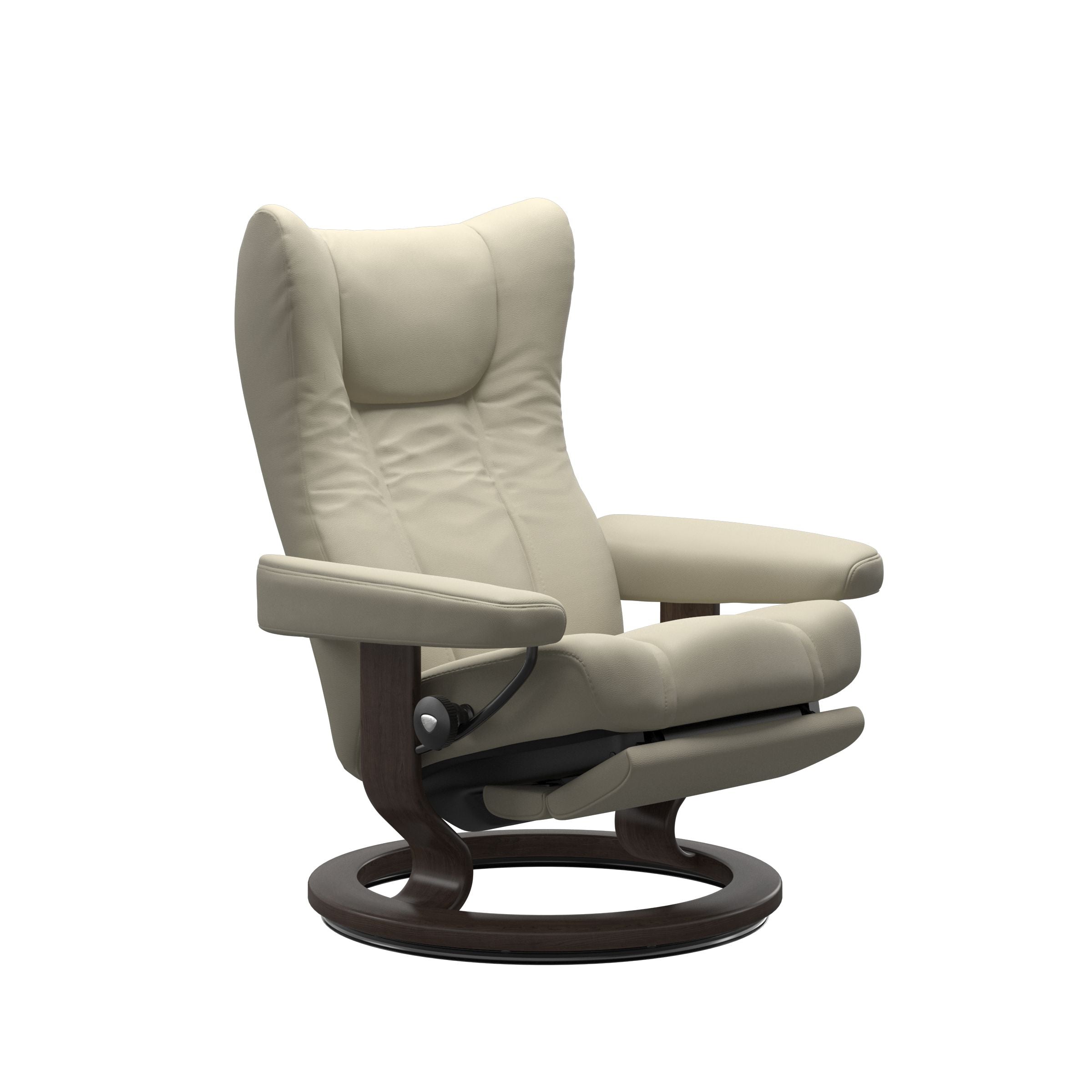 Stressless® Wing (M) Classic Base Recliner with Power