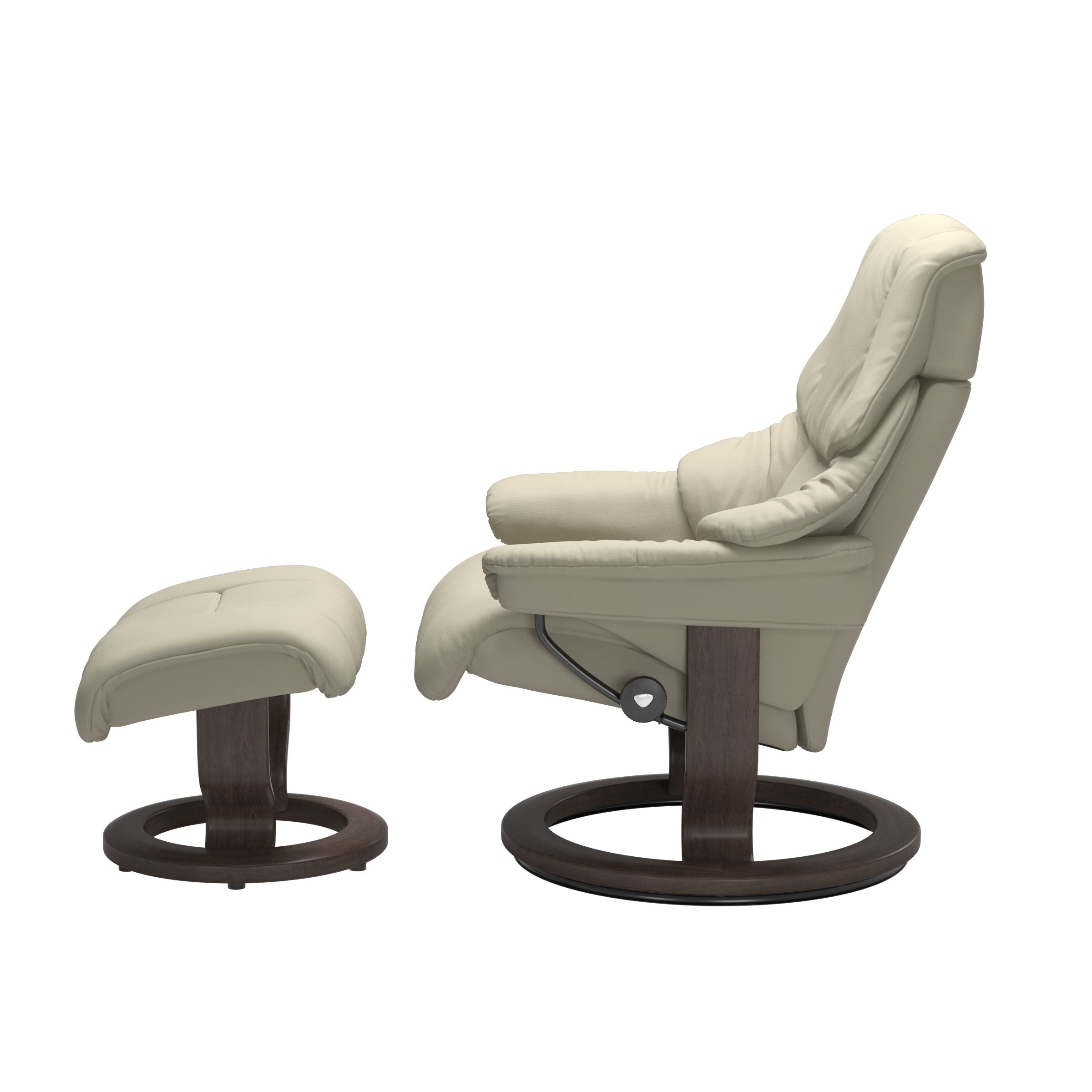 Stressless® Reno (M) Classic Base Recliner with Ottoman