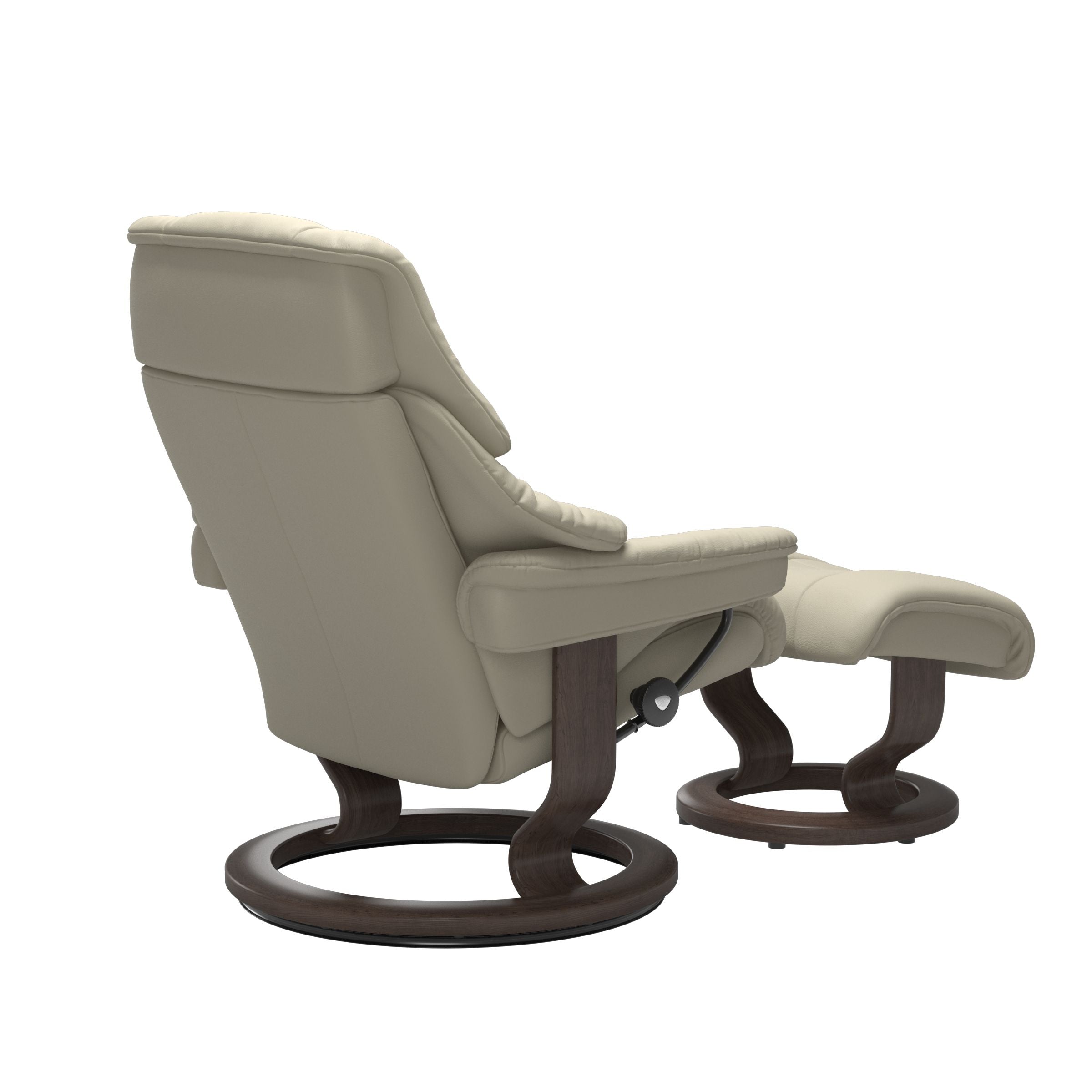 Stressless® Reno (M) Classic Base Recliner with Ottoman