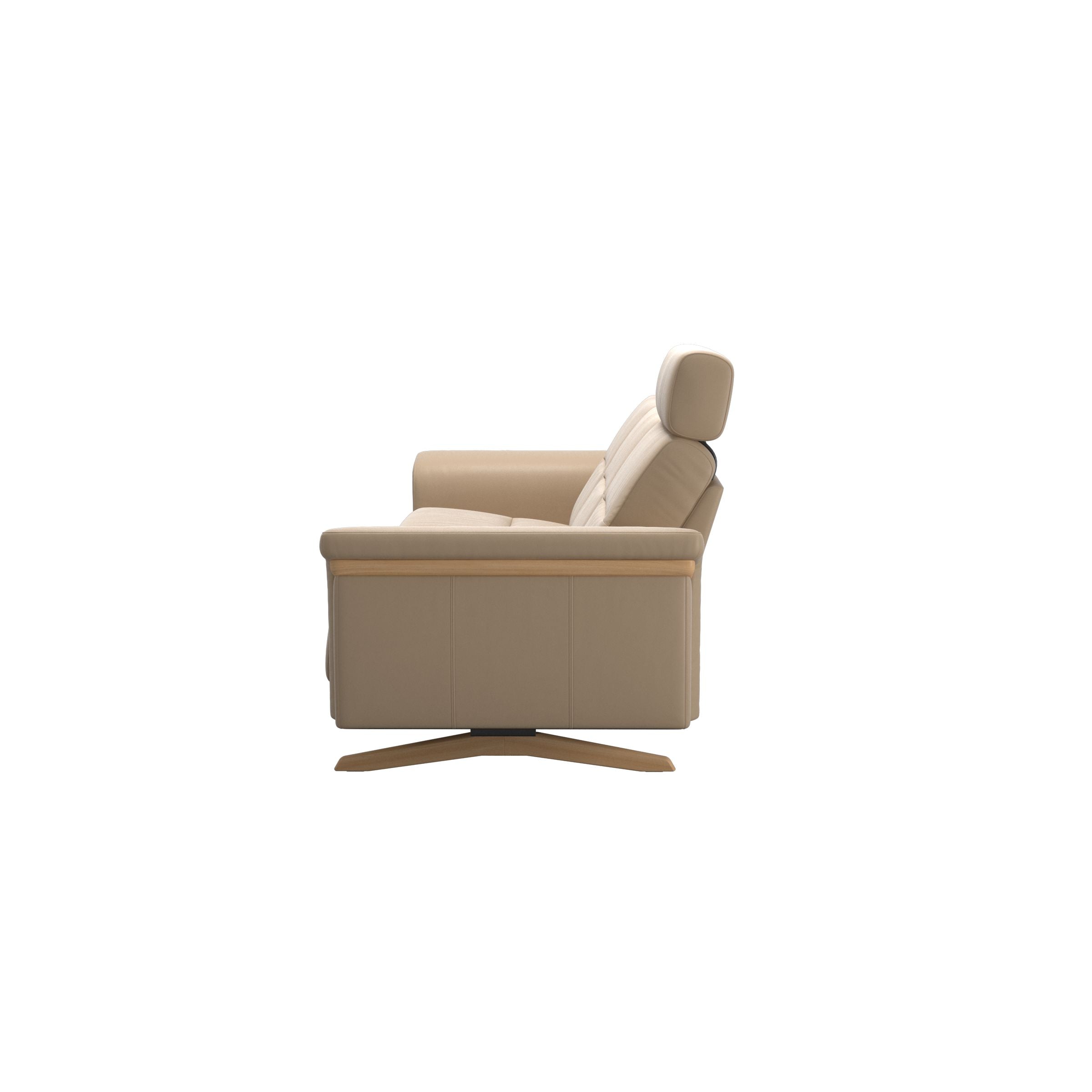 Stressless® Stella Wood 3 seater with 1 headrest