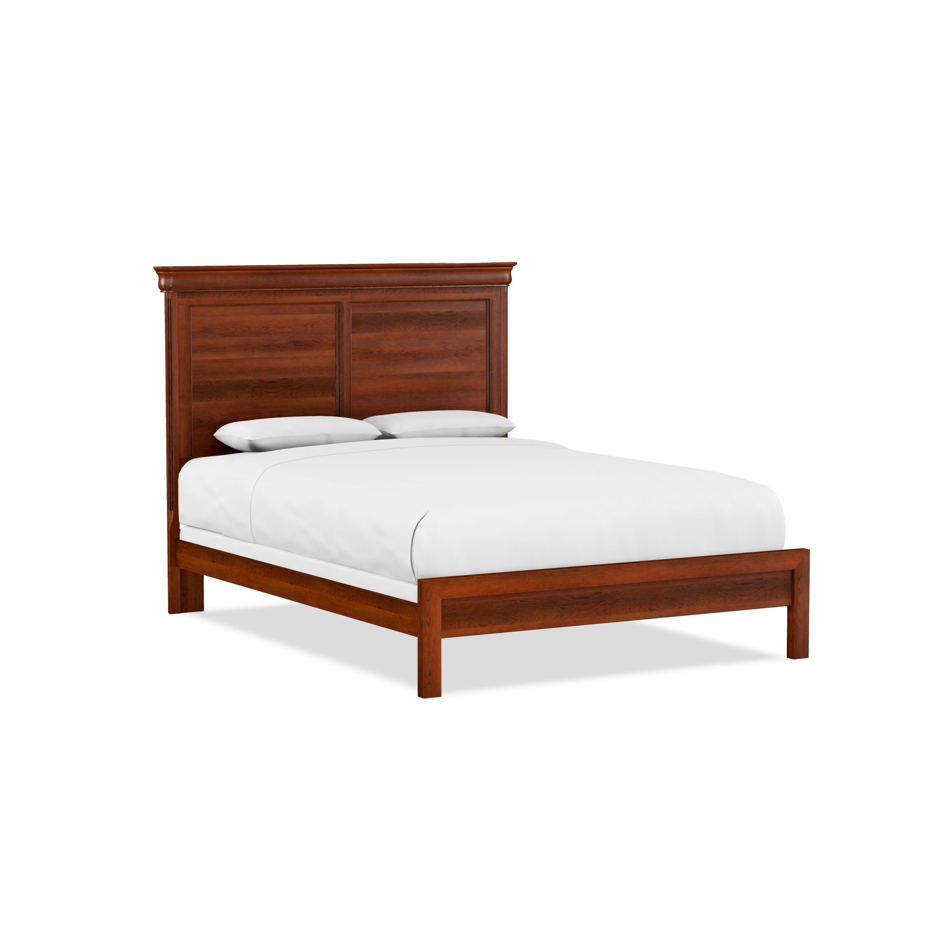 Queen Panel Bed w/Low Footboard