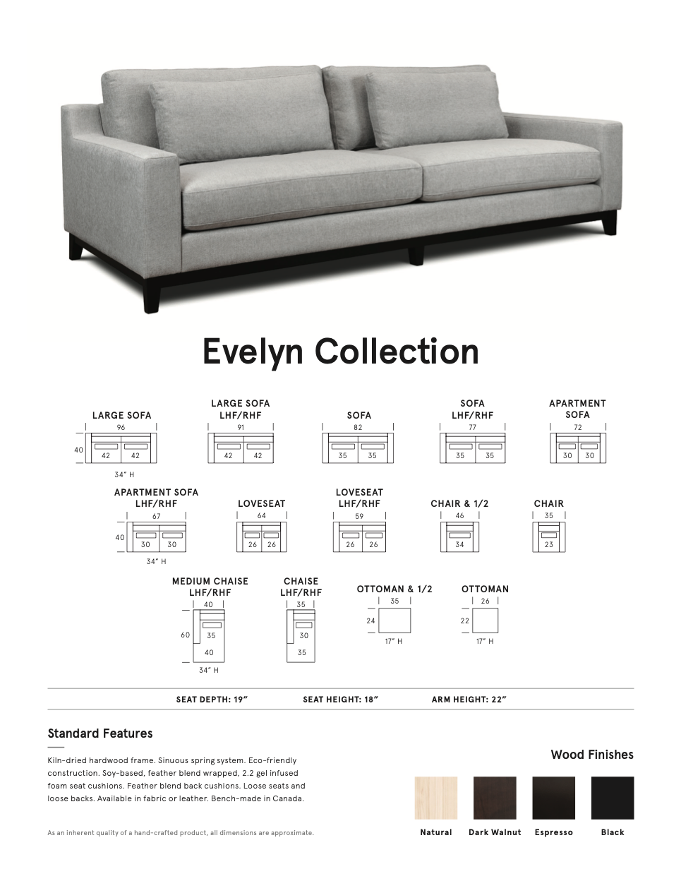 Evelyn Sofa Collection