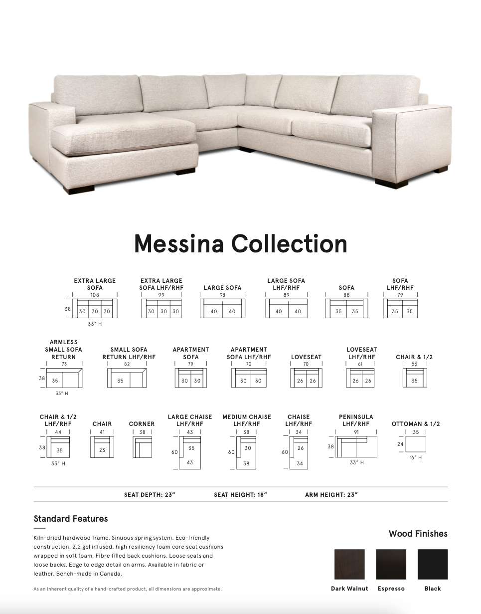 Messina Sofa Collection