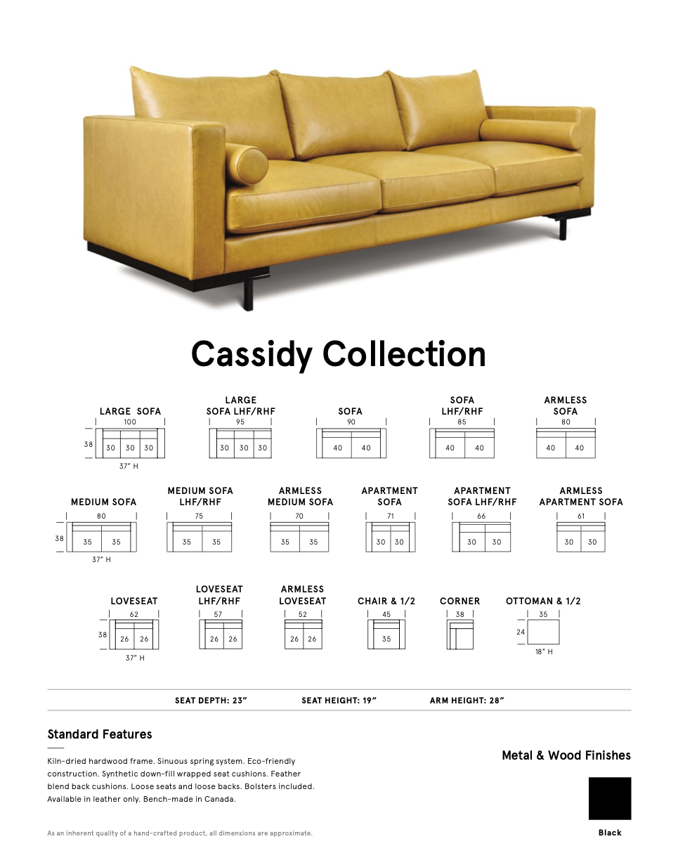 Cassidy Sofa Collection