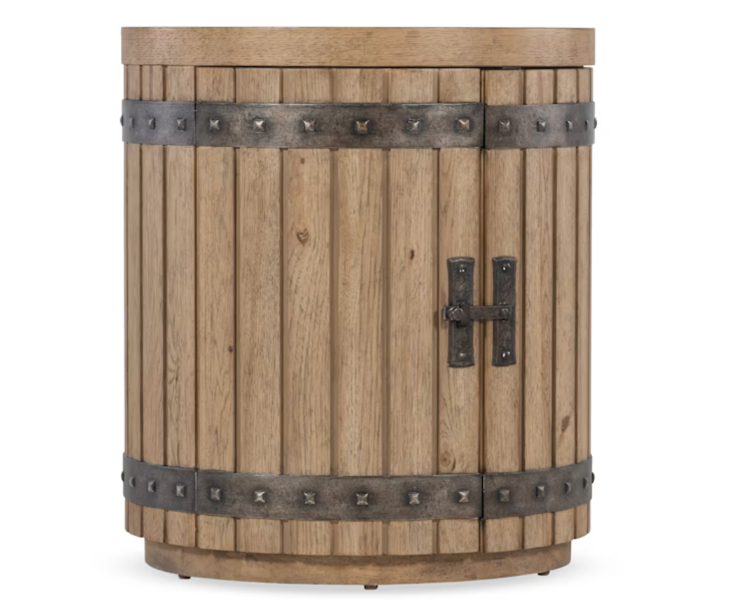 Vineyard Row Wine Barrel End Table