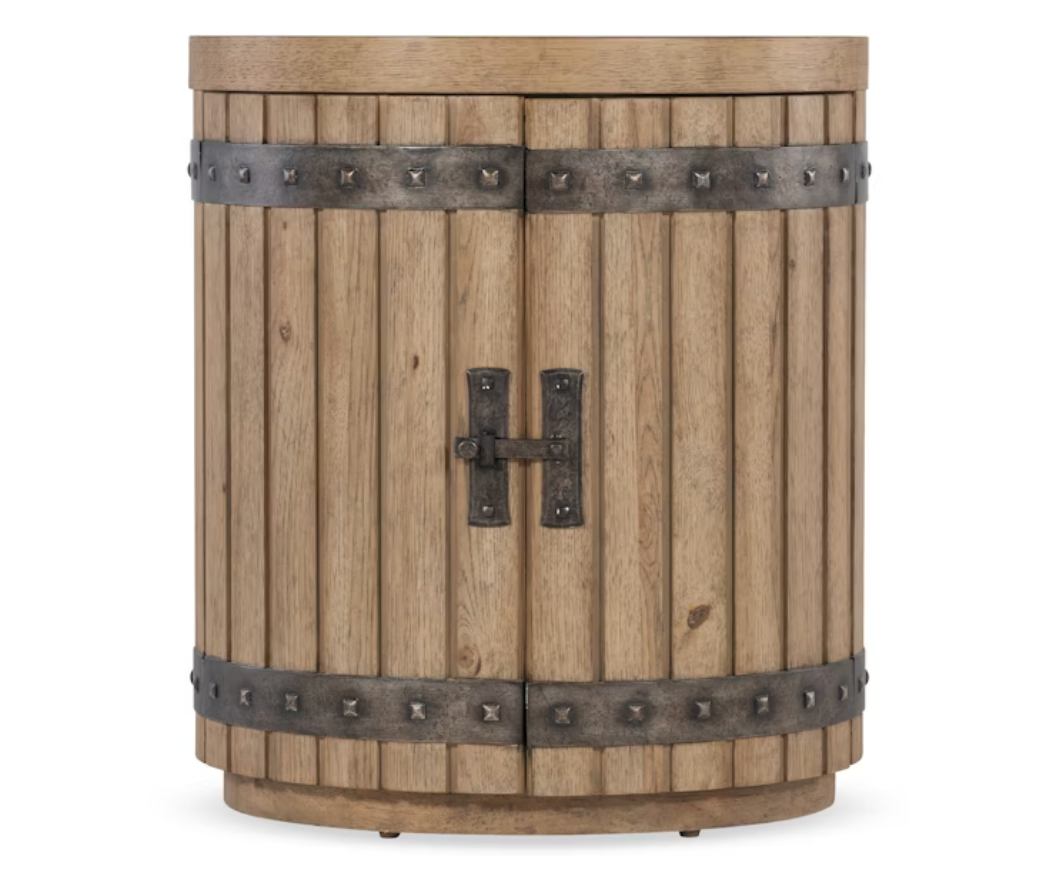 Vineyard Row Wine Barrel End Table